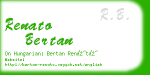 renato bertan business card